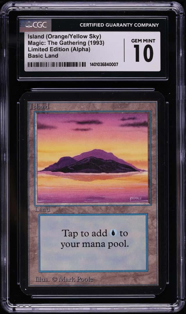 Island (Orange/Yellow Sky)