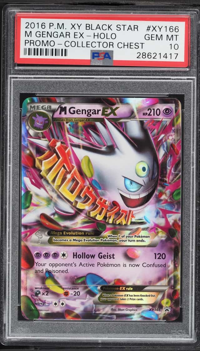 2016 Pokemon XY Black Star Promo Collector Chest Holo M Gengar EX #XY166 PSA 10 GEM MINT