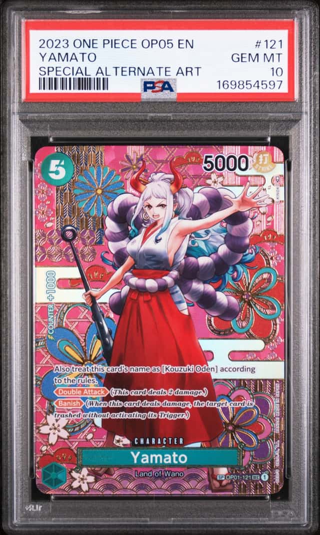 2023 ONE PIECE OP05-AWAKENING OF THE NEW ERA SPECIAL ALTERNATE ART YAMATO PSA 10