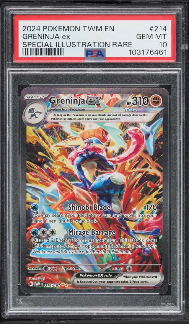 2024 Pokemon Scarlet & Violet Twilight Masquerade SIR Greninja EX #214 PSA 10 GEM MINT