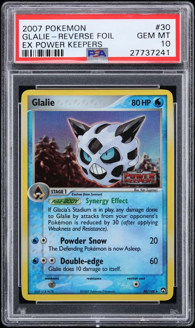 2007 Pokemon EX Power Keepers Reverse Holo Glalie #30 PSA 10 GEM MINT