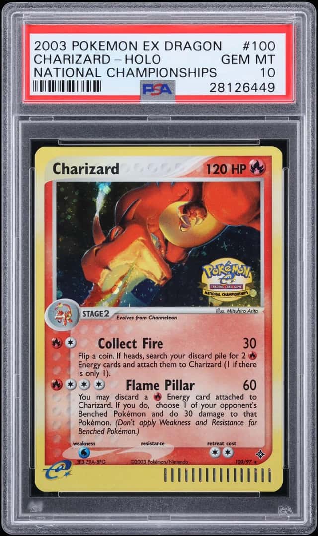 2003 Pokemon EX Dragon National Championships Holo Charizard #100 PSA 10 GEM MINT