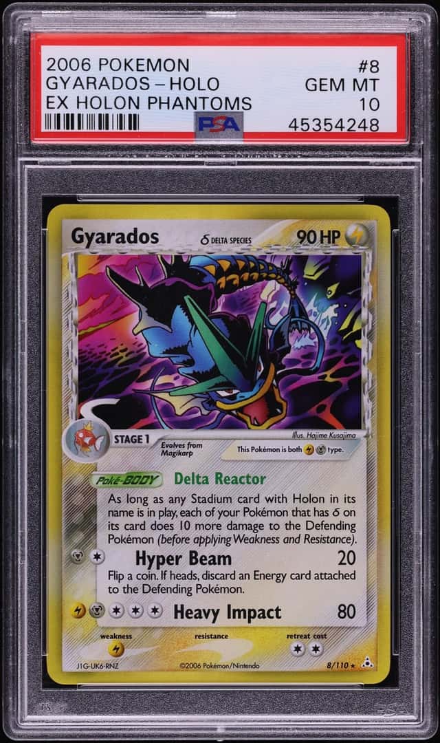 2006 Pokemon EX Holon Phantoms Holo Gyarados #8 PSA 10 GEM MINT