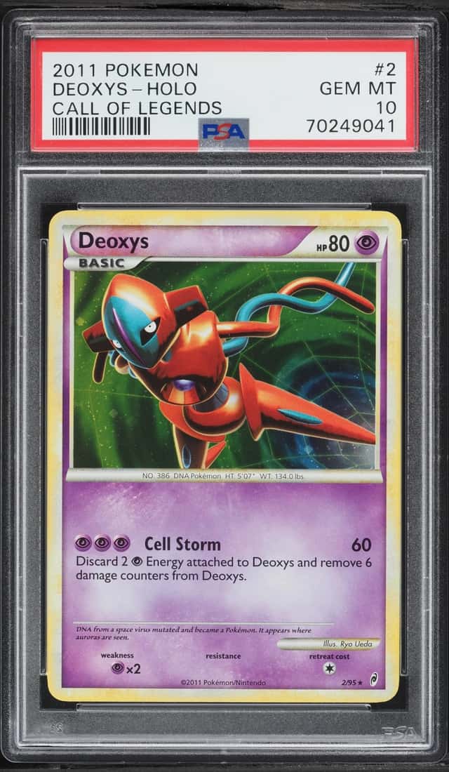2011 Pokemon Call Of Legends Holo Deoxys #2 PSA 10 GEM MINT