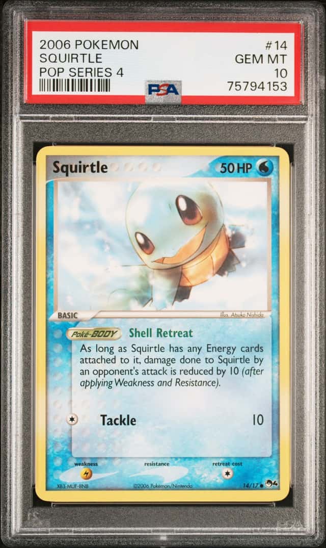 2006 Pokemon POP Series 4 Squirtle #14 PSA 10 GEM MINT