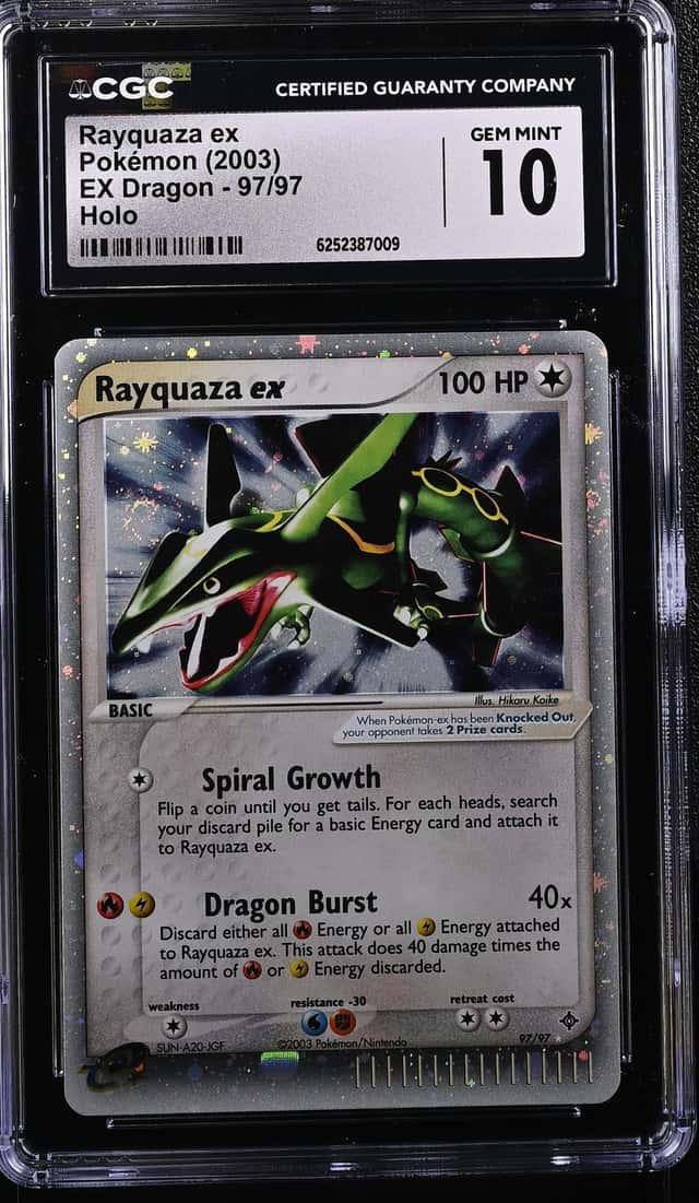2003 Pokemon EX Dragon Holo Rayquaza EX #97 CGC 10 GEM MINT