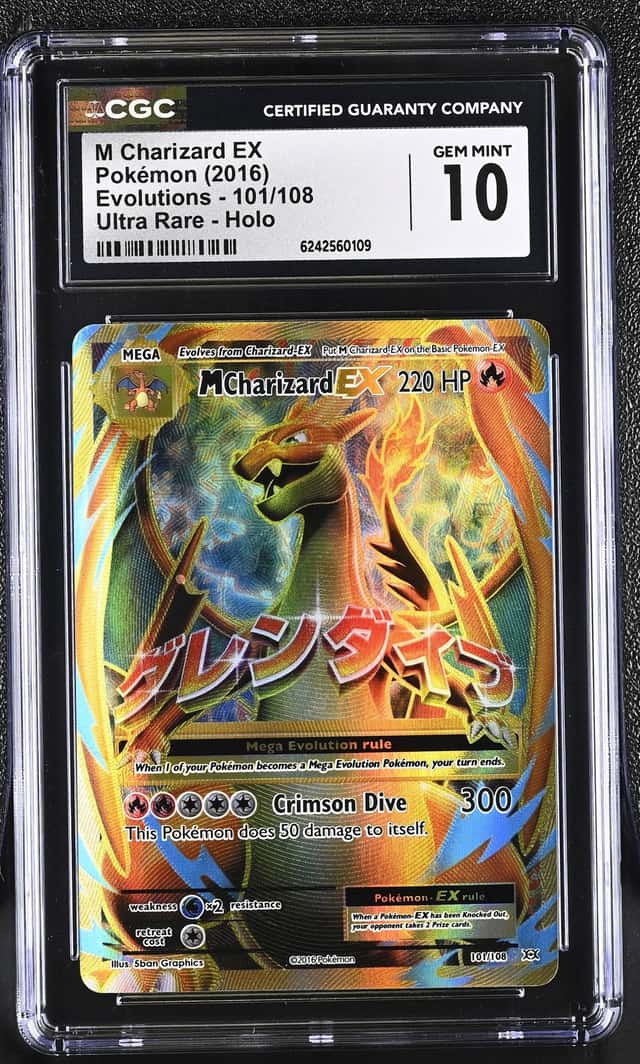 2016 Pokemon XY Evolutions M Charizard EX #101/108 CGC 10 GEM MINT
