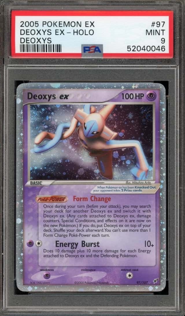 Pokemon Deoxys EX Holo Deoxys 97/107 PSA 9 Mint