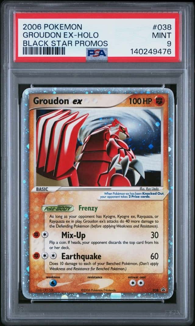 Pokemon Groudon EX Holo Black Star Promos 038 PSA 9 Mint