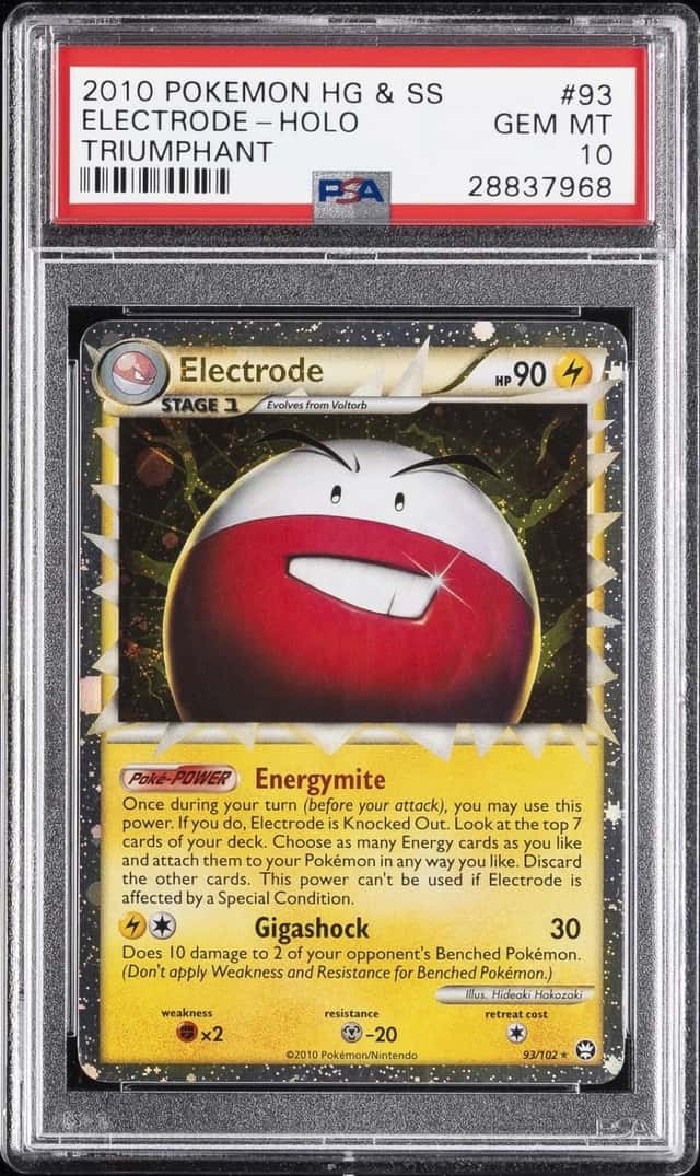 Pokemon Electrode Prime Holo Triumphant 93 PSA 10 Gem Mint