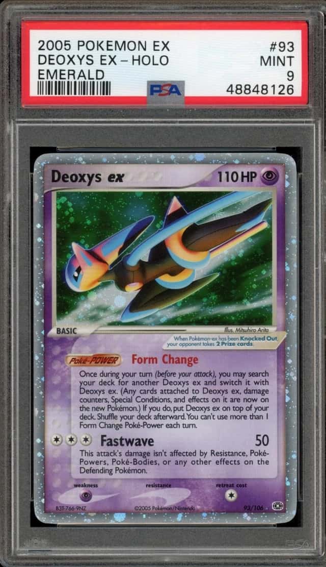 Pokemon Deoxys EX Holo Emerald 93/106 PSA 9 Mint