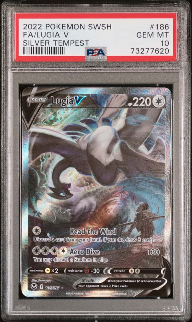 Pokemon Lugia V Silver Tempest Full Alt Art 186/195 PSA 10 Gem Mint