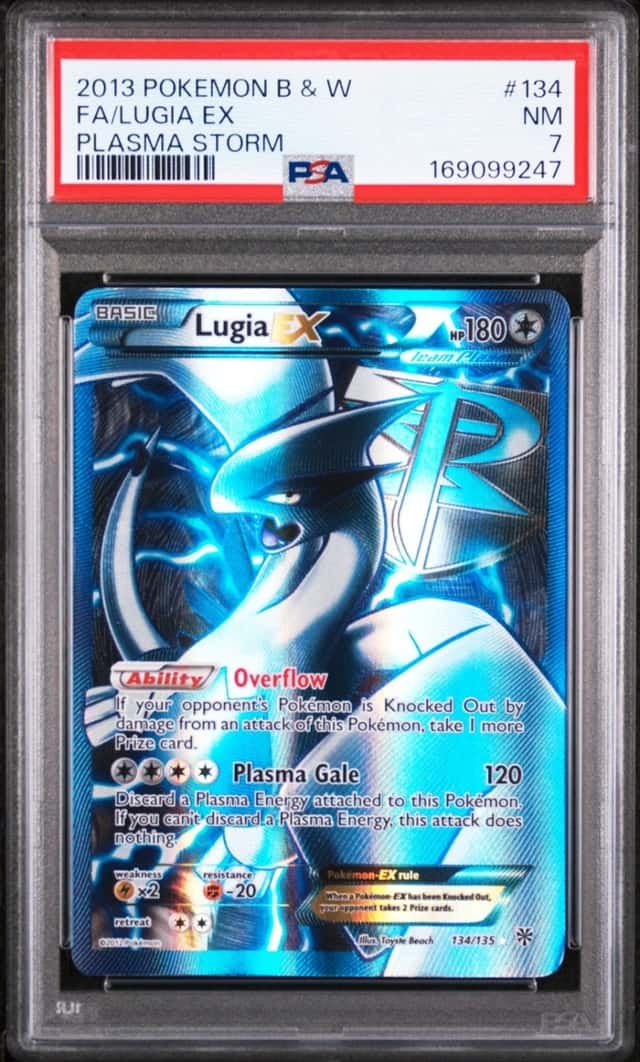 Pokemon Lugia EX Plasma Storm Full Art 134/135 PSA 7