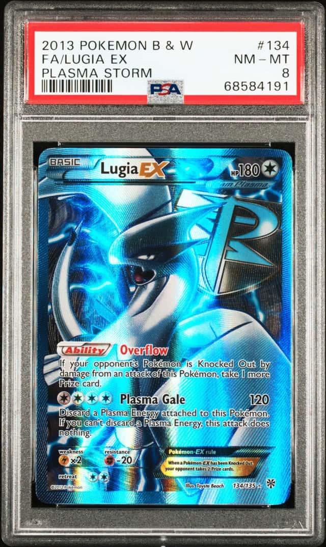 Pokemon Lugia EX Plasma Storm 134/135 PSA 8