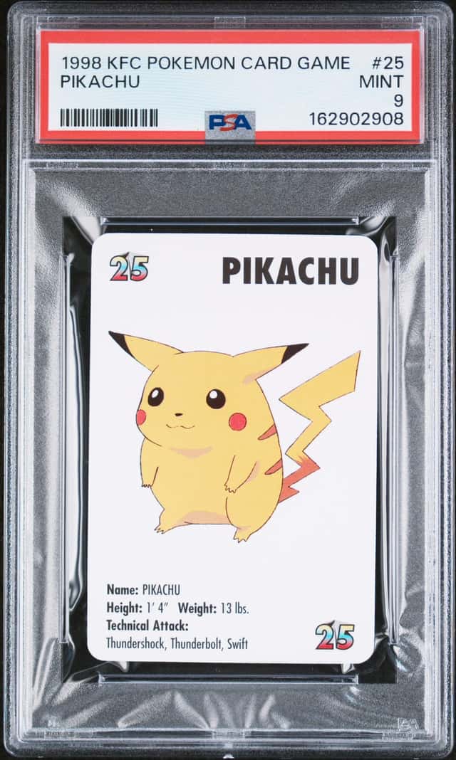 1998 KFC Pokemon Card Game Pikachu⚡️#25 Gem Mint PSA 9 💎 Low Pop