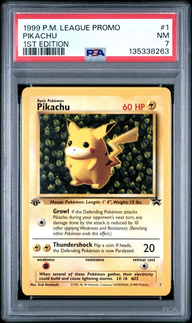 Ivy Pikachu 1st Edition Jungle Error 1999 Black Star Promo Pokemon Card PSA 7 #1