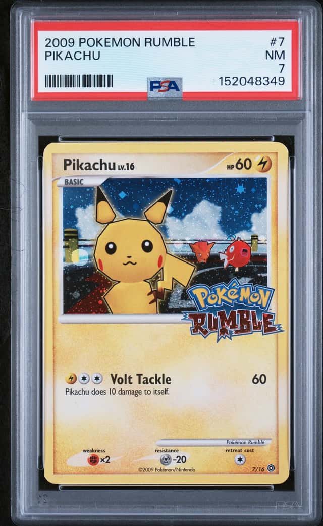 Pokemon Pikachu Rumble 7 PSA 7