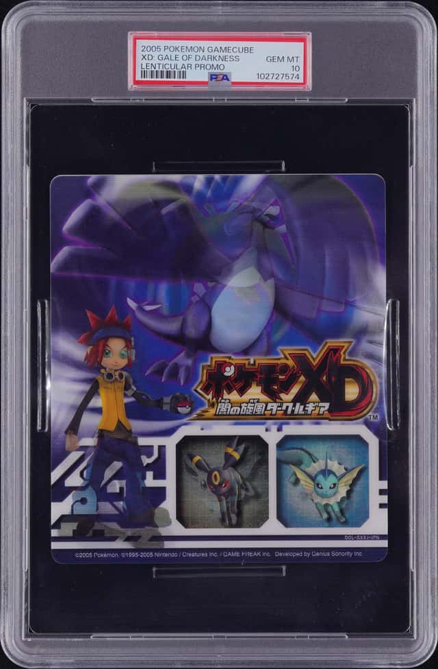 Pokemon XD Shadow Lugia 2005 Nintendo Lenticular  Gale of Darkness PSA 10