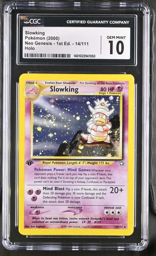 Pokemon Slowking Neo Genesis 1st Edition 14/111 Holo CGC 10 Gem Mint