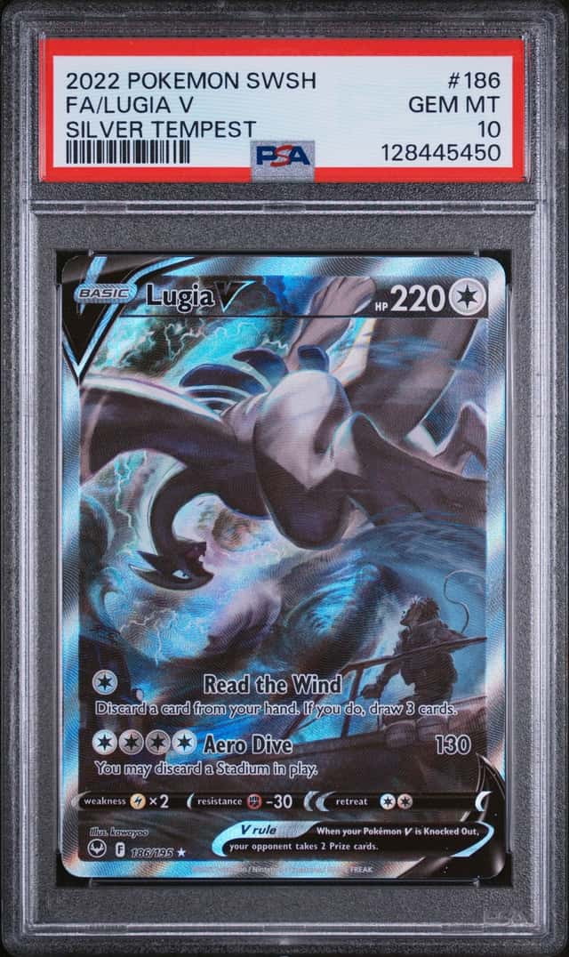 Pokemon Lugia V Silver Tempest Full Alt Art 186/195 PSA 10 Gem Mint