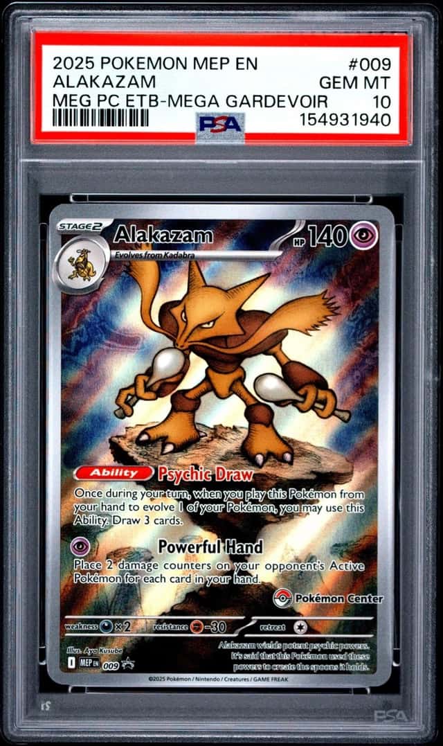 Pokemon Alakazam Promo 009 Mega Evolution PM Center ETB Mega Gardevoir PSA 10