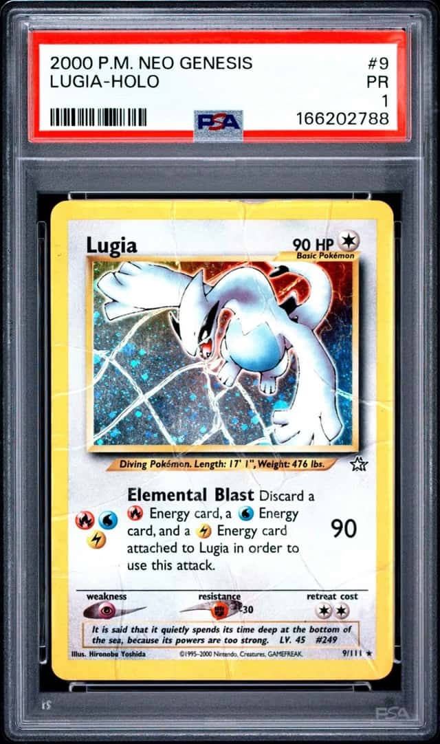 Pokemon Lugia Holo Neo Genesis 9/111 PSA 1