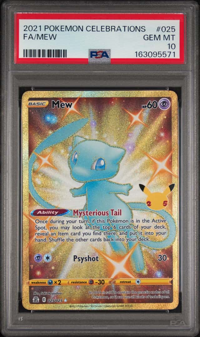 2021 POKEMON CELEBRATIONS #025 FULL ART/MEW PSA 10