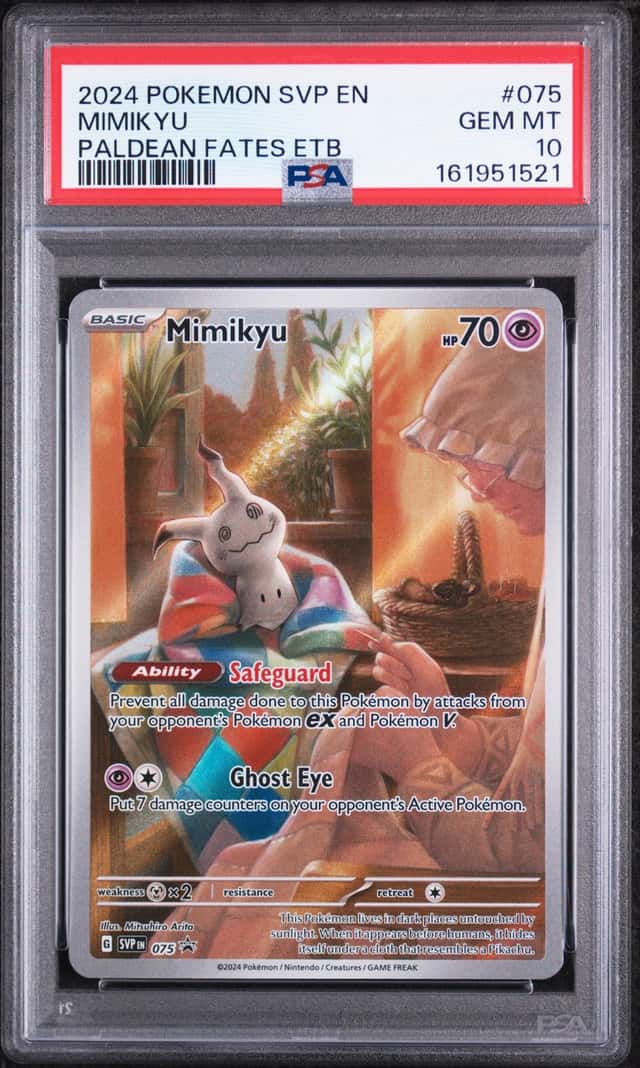 2024 POKEMON SVP EN-SV BLACK STAR PROMO #075 MIMIKYU PSA 10