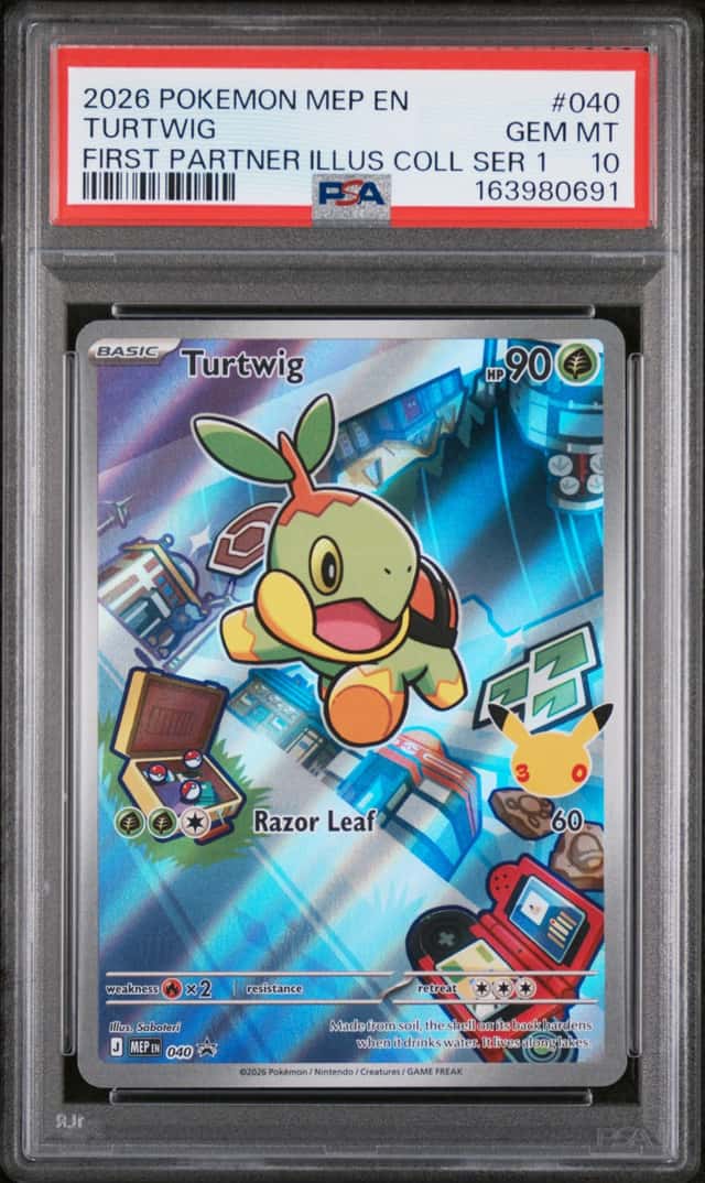 PSA 10 SEQUENTIAL Pokémon TCG First Partner Illustration Collection Series 1 Set