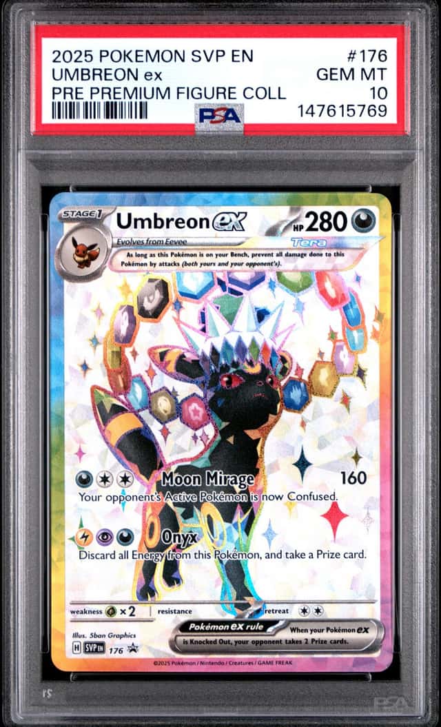 2025 POKEMON SVP PROMO PREMIUM FIGURE COLLECTION #176 UMBREON EX PSA 10
