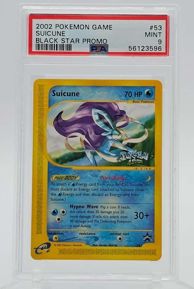 SUICUNE 2002 POKEMON GAME BLACK STAR PROMO #53 PSA 9 Q7217-1