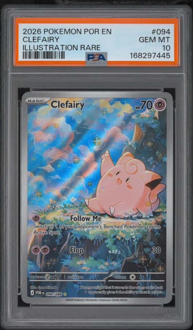 2026 POKEMON POR EN-PERFECT ORDER ILLUSTRATION RARE #094 CLEFAIRY PSA 10