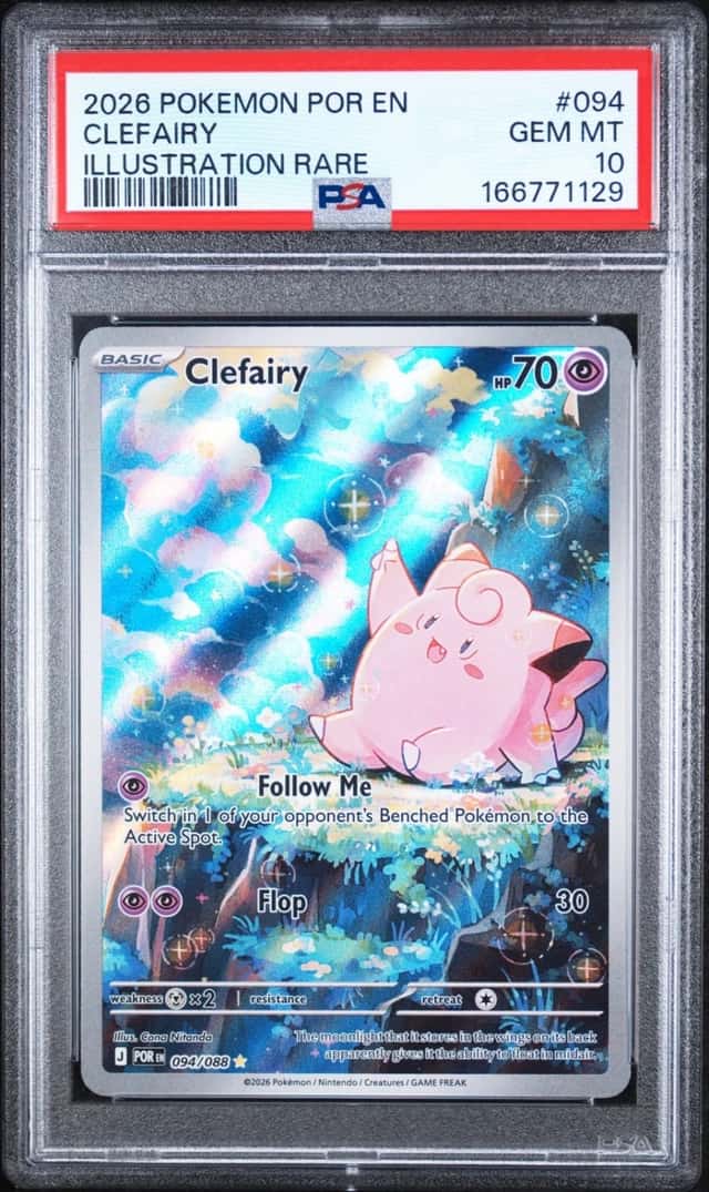 2026 POKEMON POR EN-PERFECT ORDER ILLUSTRATION RARE #094 CLEFAIRY PSA 10