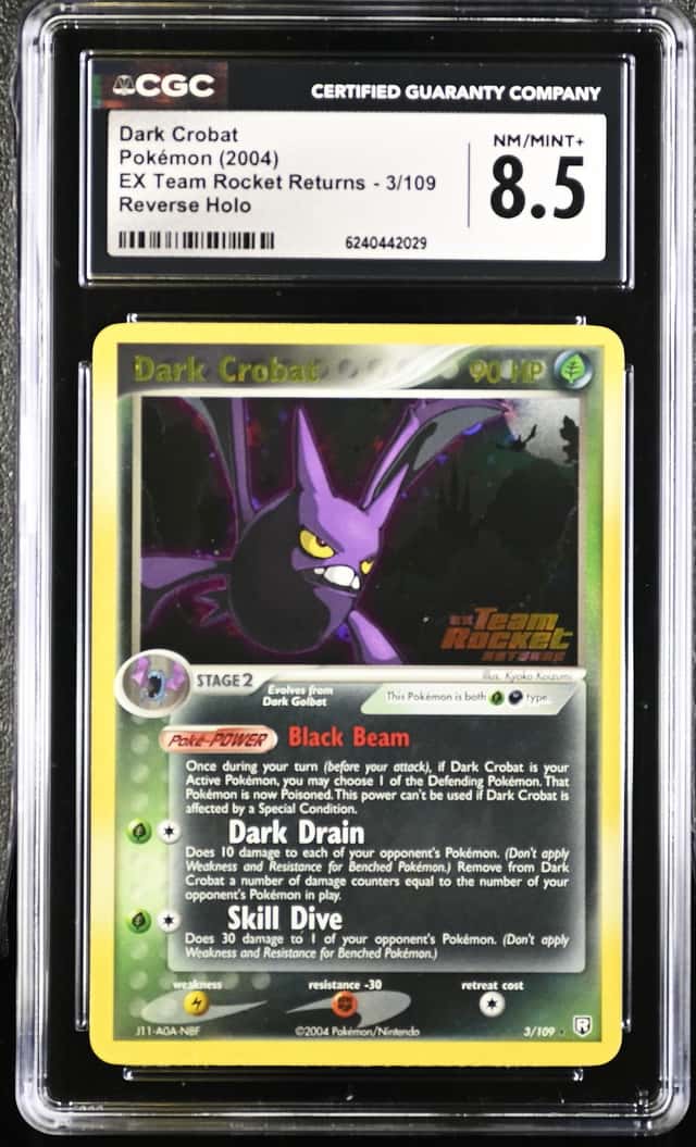 2004 Pokemon EX Team Rocket Returns #3 Dark Crobat CGC 8.5 NM-MT+