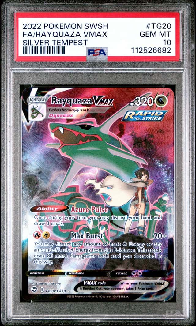 2022 Pokemon SWSH Rayquaza VMAX Trainer Gallery Holo #TG20/TG30 PSA 10