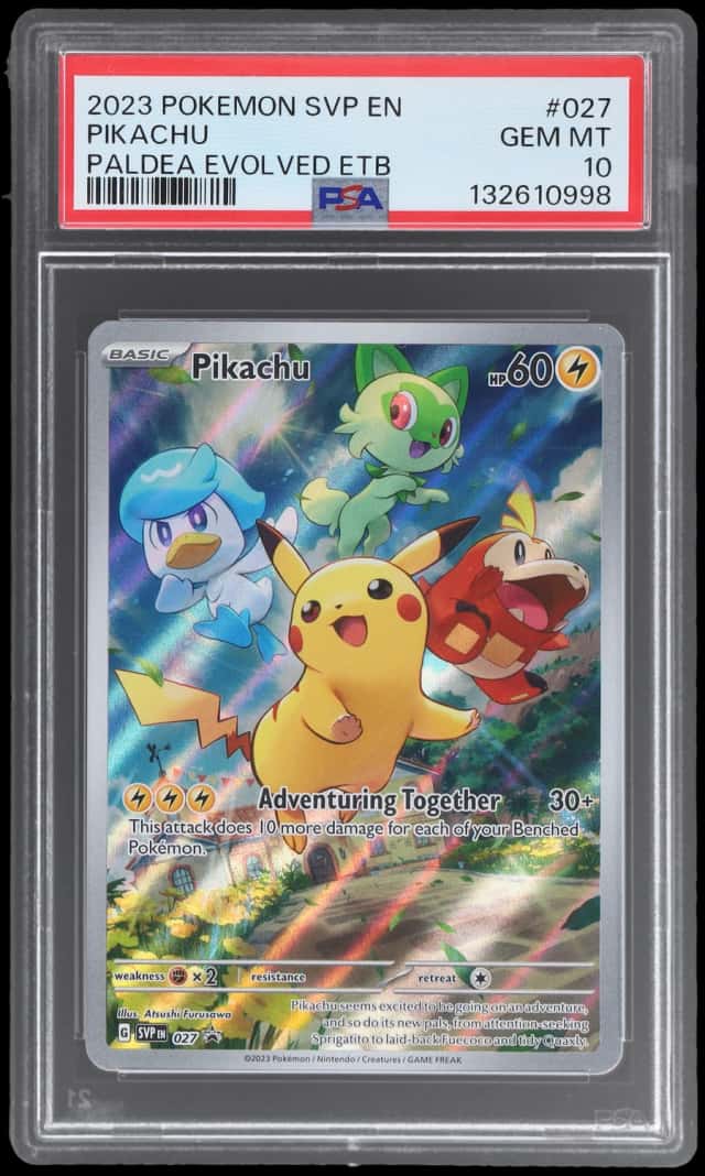 2023 Pokemon Scarlet and Violet Paldea Evolved Elite Trainer Box Pikachu #027