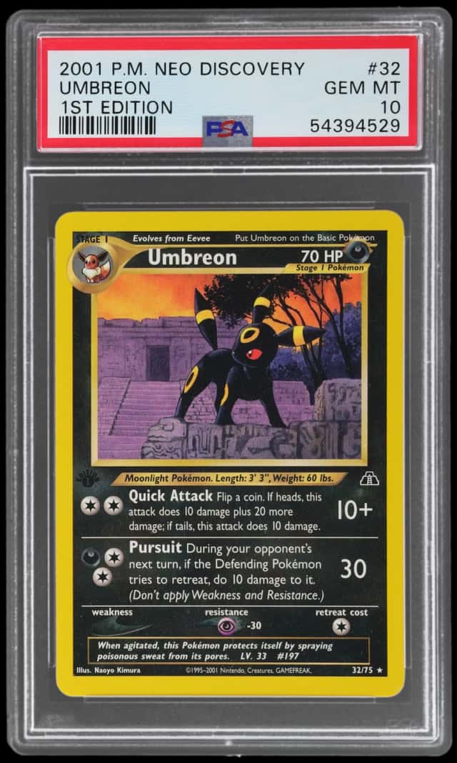 2001 Pokemon Neo Discovery 1st Edition Umbreon #32