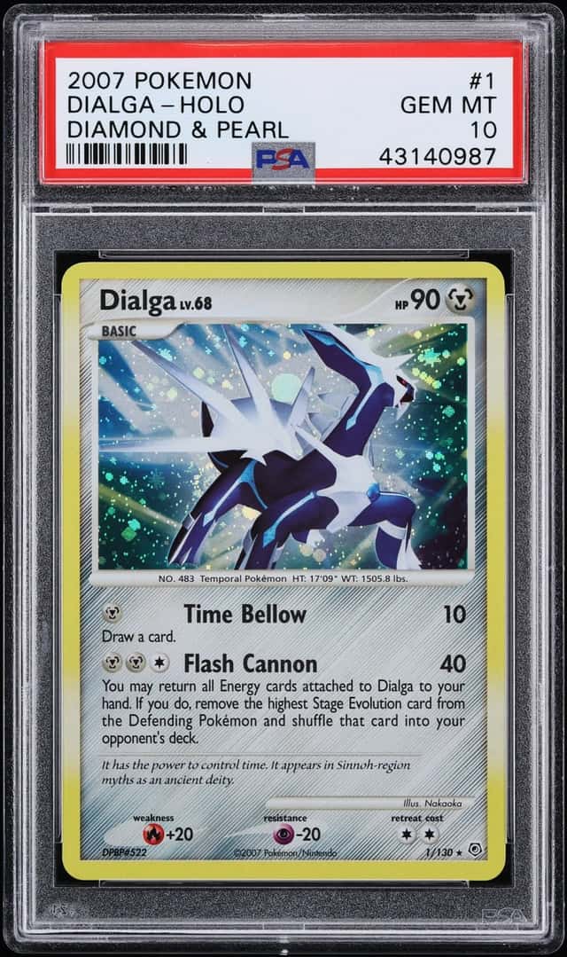 2007 Pokemon Diamond & Pearl Holo Dialga #1 PSA 10 GEM MINT