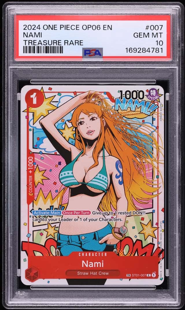 2024 One Piece Wings Of The Captain TR Nami #ST01-007 PSA 10 GEM MINT