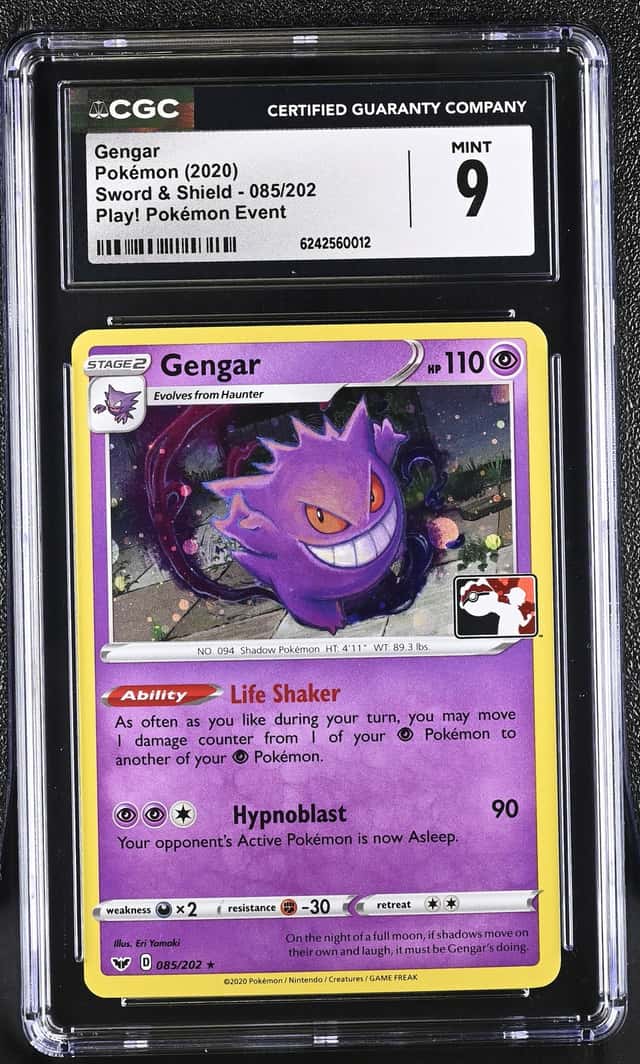 2020 Pokemon Play! Event Sword & Shield Gengar 085/202 CGC 9 MINT