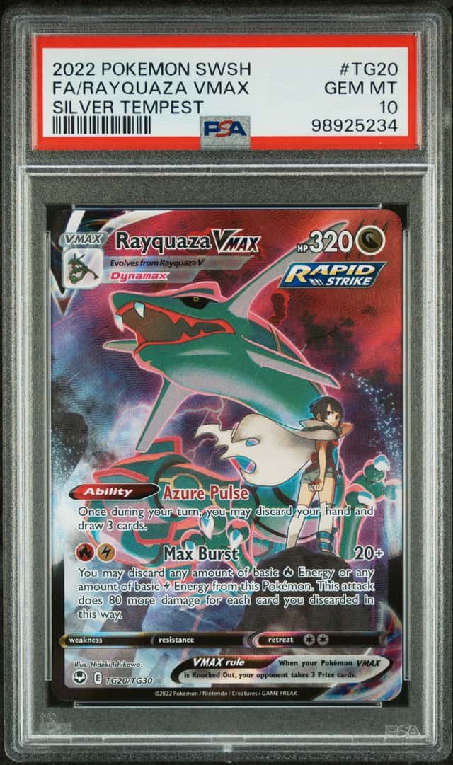 2022 Pokémon Swsh Fa Rayquoaza Vmax Silver Tempest