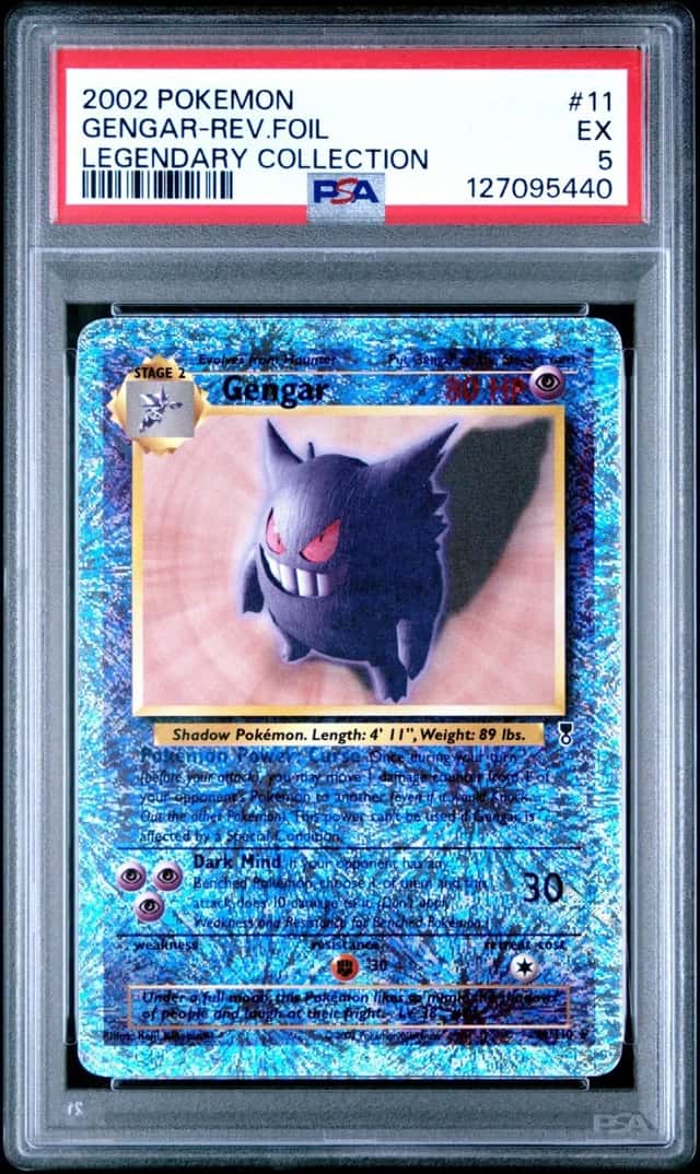 Pokemon Gengar Reverse Holo Legendary Coll. 11 PSA 5