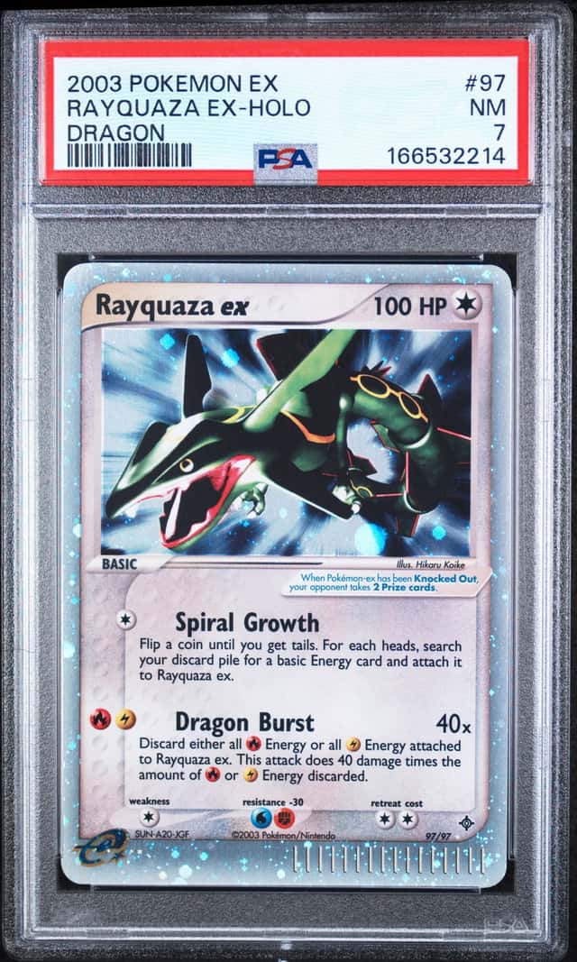 Pokemon Rayquaza EX Holo Dragon 97 PSA 7