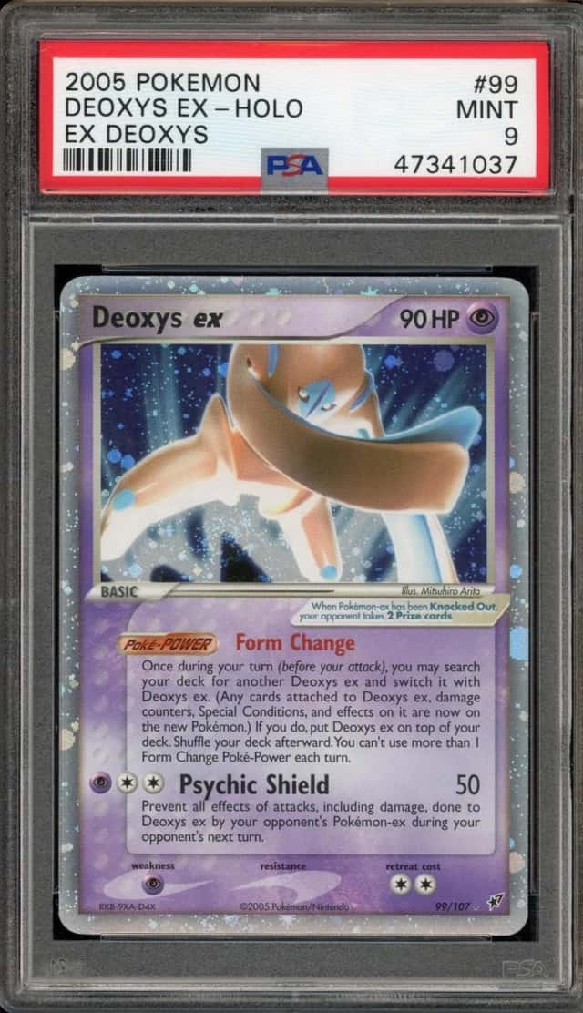 Pokemon Deoxys EX Holo Deoxys 99/107 PSA 9 Mint