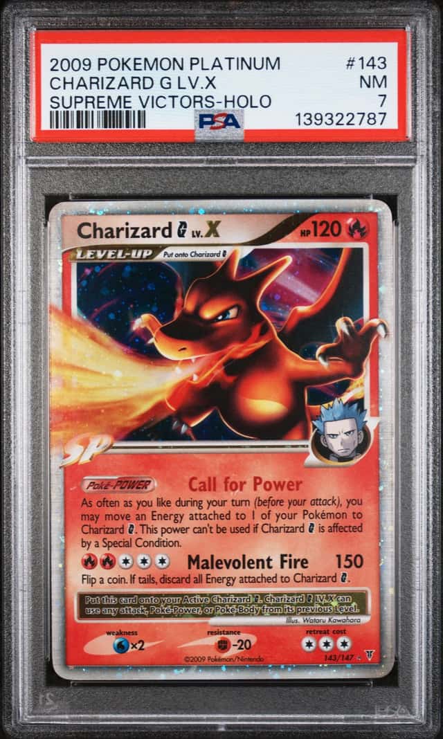2009 Pokemon Platinum Supreme Victors Holo Charizard G Lv X #143