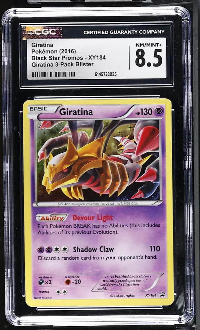 POKEMON XY BLACK STAR PROMO GIRATINA XY184 CGC 8.5