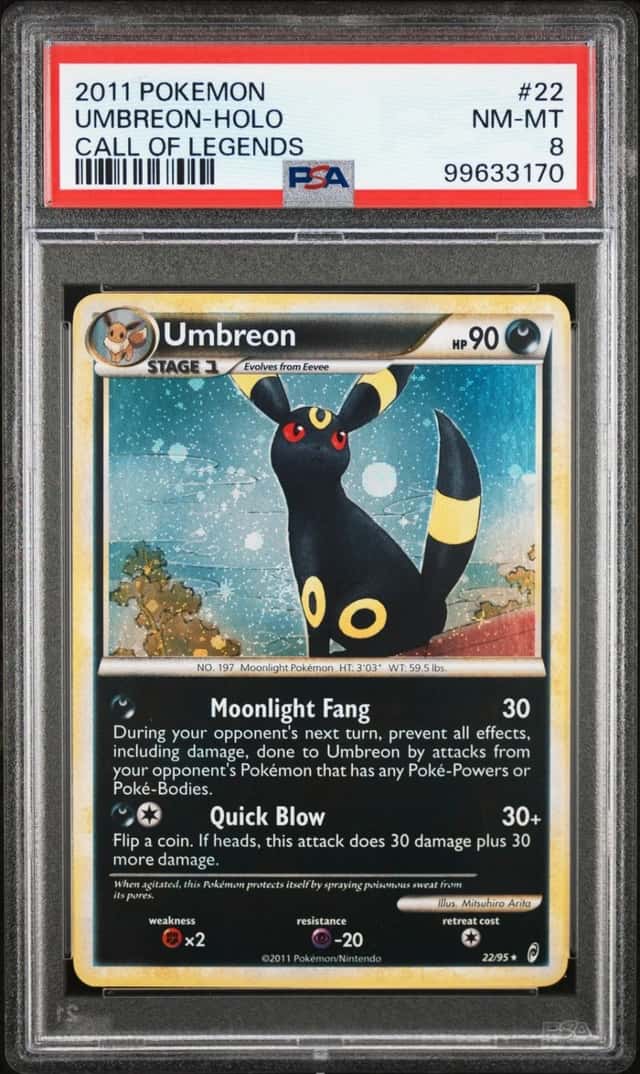 Pokemon Umbreon Holo Call Of Legends 22/95 PSA 8