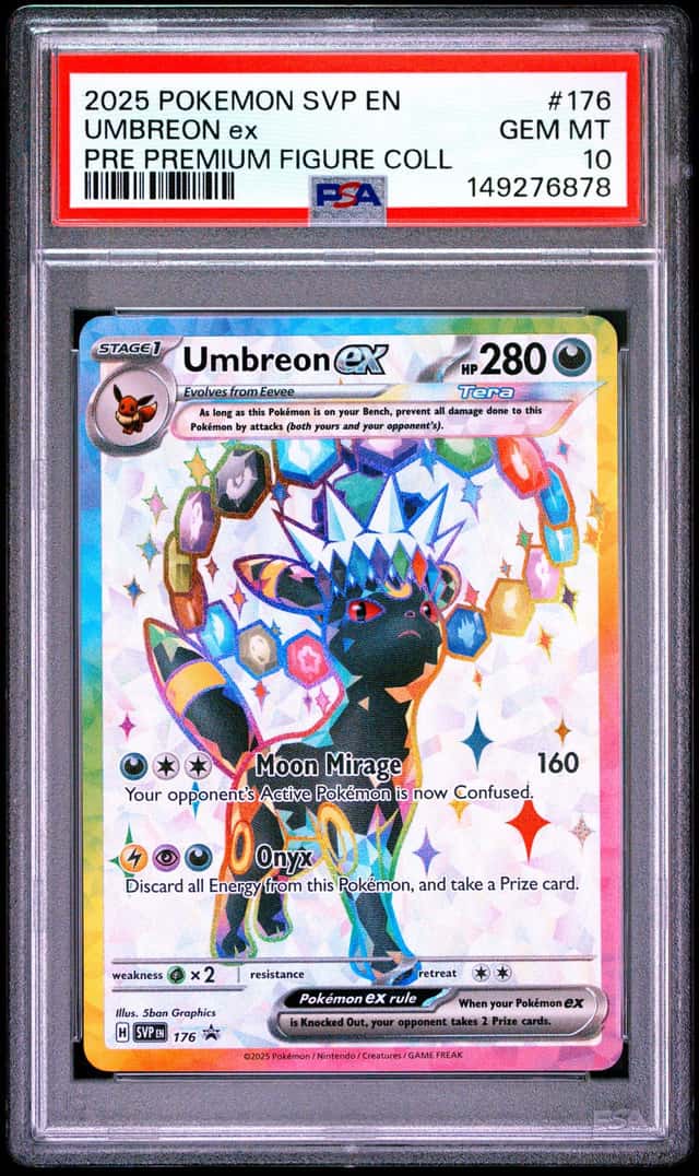 2025 POKEMON SVP PROMO PREMIUM FIGURE COLLECTION #176 UMBREON EX PSA 10