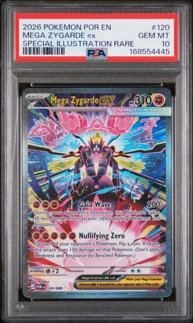 2026 POKEMON PERFECT ORDER SPECIAL ILLUSTRATION RARE MEGA ZYGARDE EX PSA 10