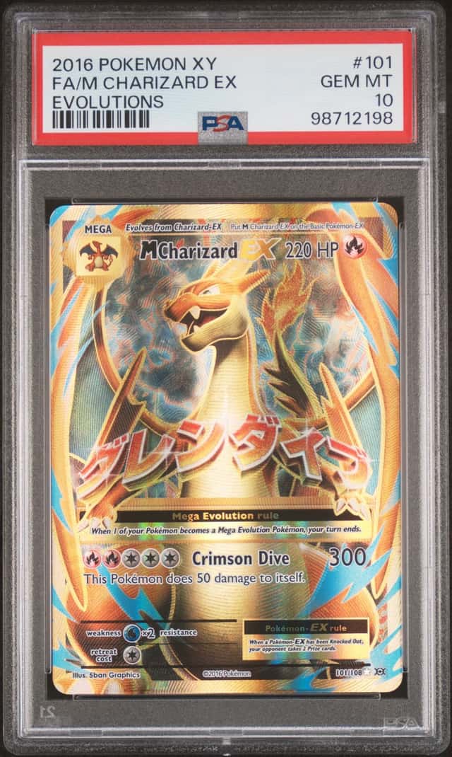 Pokémon M Charizard EX 101 Evolutions PSA Trading...